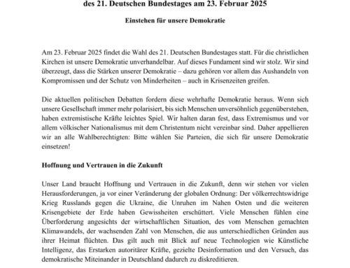Gehen Sie wählen am 23. Februar 2025
