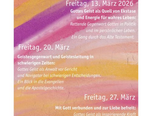 Bibelabende mit Bischof i.R. Walter Klaiber am 13.03., 20.03., 27.03.
