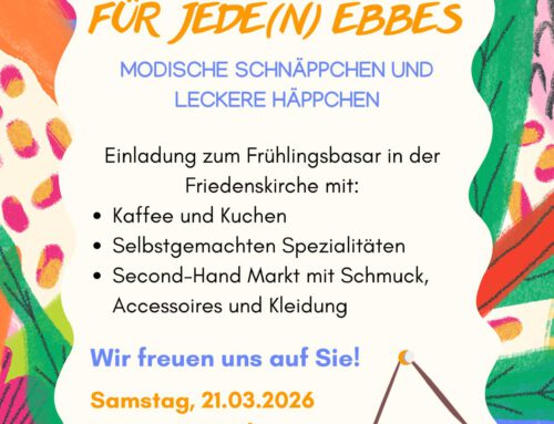 Für jede(n) ebbes – Frühlingsbasar am 21.03.